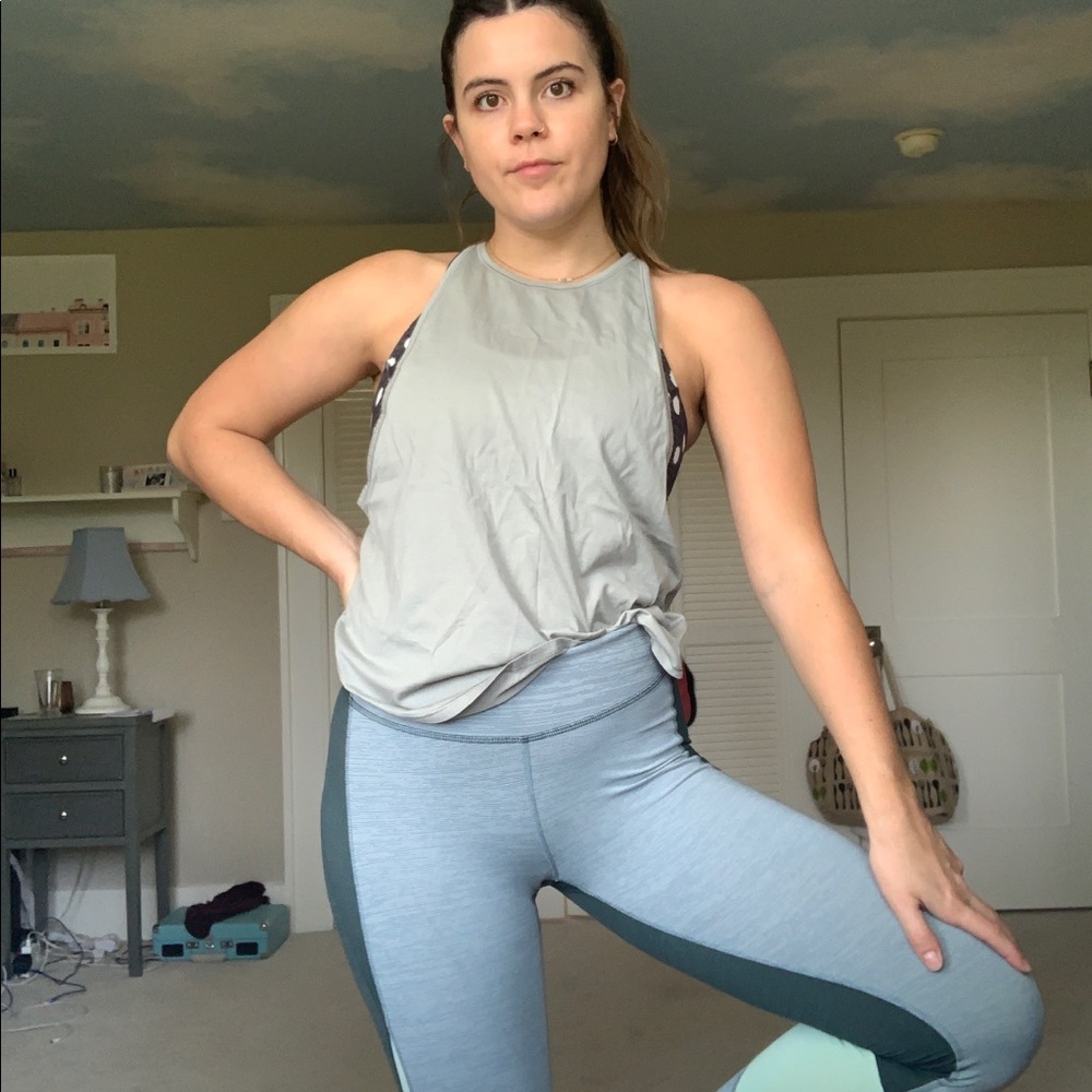 Lulu lemon halter neck workout tank mint green